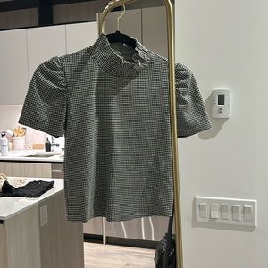 Zara Black & White Top